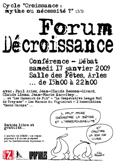 2009 - Forum Décroissance ©CC-BY jérôme séquier
